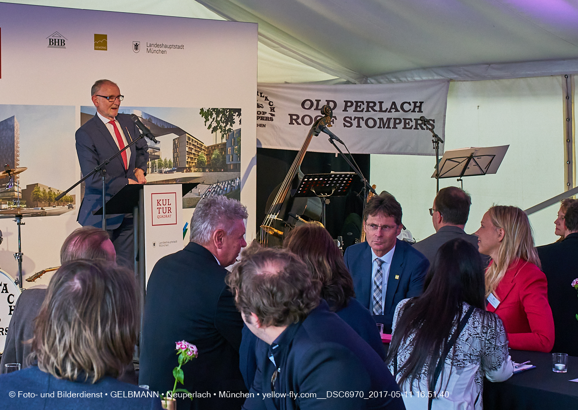 11. Mai 2017 - Grundsteinlegung für die LOGE und dem Kulturquadrat in Neuperlach